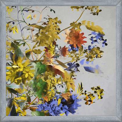 Cuadro Floral in Yellow and Blue