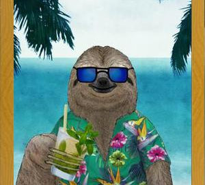 Cuadro Perezoso con un Mojito