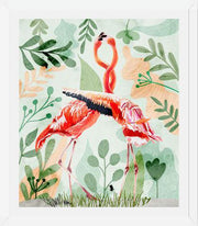 Cuadro Flamingo Love