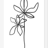 Cuadro Lines Leaves
