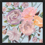 Cuadro Powdery Pastel Hand Drawn Roses Pattern