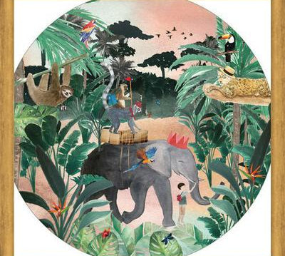 Cuadro Mural animales viajeros
