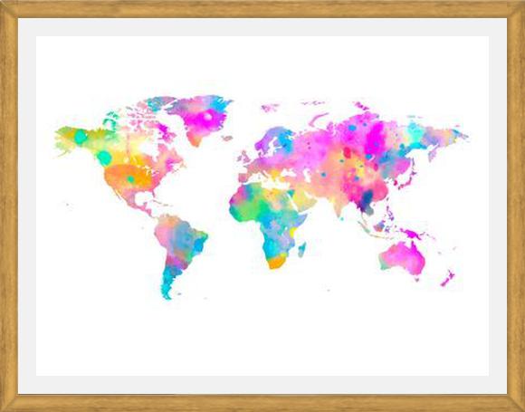 Cuadro Watercolor World