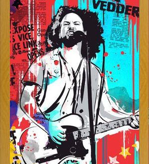 Cuadro Eddie Vedder pop art