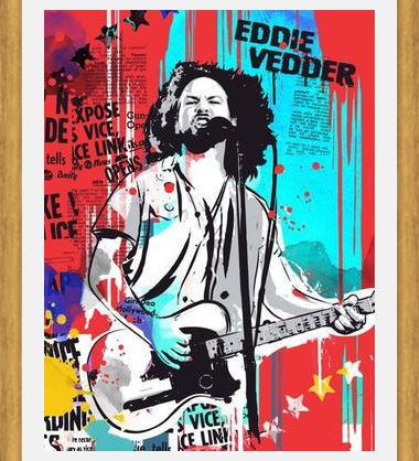 Cuadro Eddie Vedder pop art