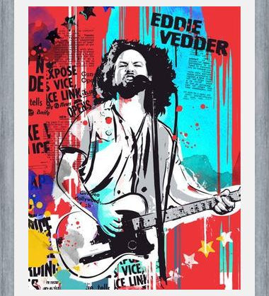 Cuadro Eddie Vedder pop art