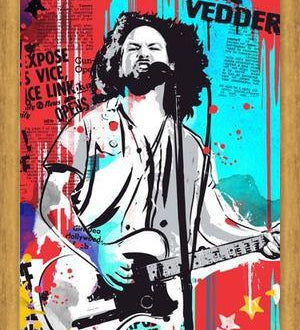 Cuadro Eddie Vedder pop art