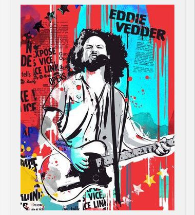 Cuadro Eddie Vedder pop art
