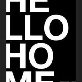 Cuadro Hello Home Black