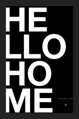 Cuadro Hello Home Black