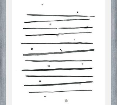 Cuadro Watercolor lines & dots - horizontal