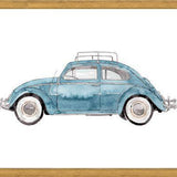 Cuadro Vintage Car Light Blue