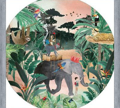 Cuadro Mural animales viajeros