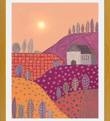 Cuadro Warm landscape II