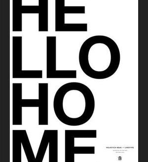 Cuadro Hello Home White