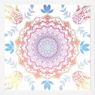 Enmarcado BOHO HAMSA MANDALA