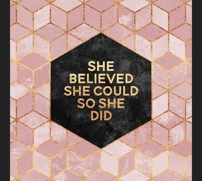 Cuadro She Believed She Could