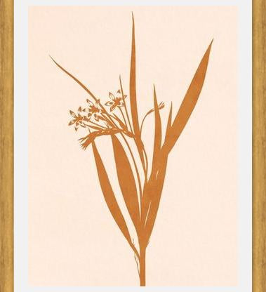 Cuadro Minimal plant - gold