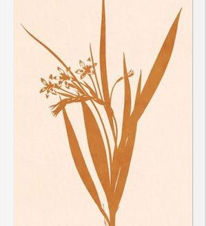 Cuadro Minimal plant - gold