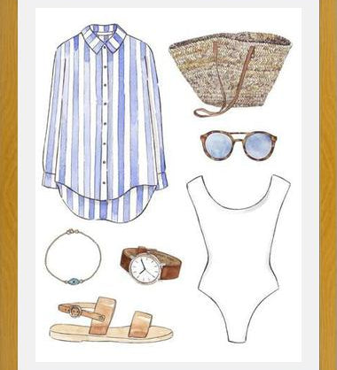 Cuadro BEACH OUTFIT