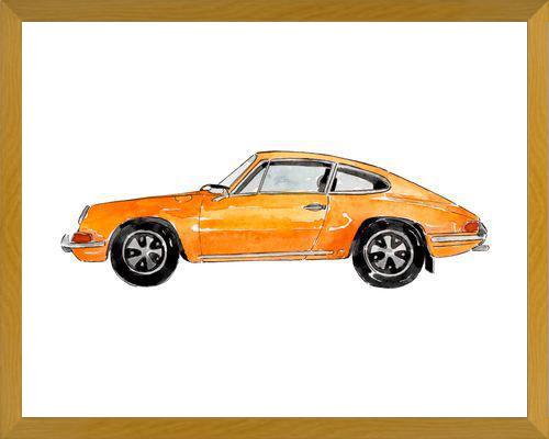 Cuadro Yellow Vintage Car