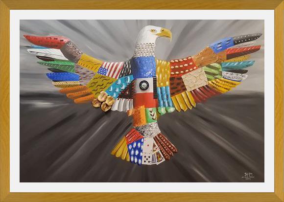 Cuadro Aguila calva americana