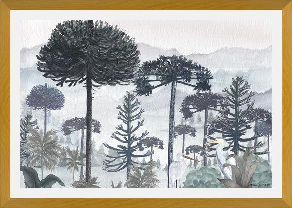 Cuadro Mural Bosque de Araucarias
