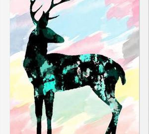 Cuadro Abstract Deer