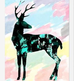 Cuadro Abstract Deer