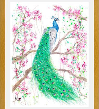Cuadro Pavo Real
