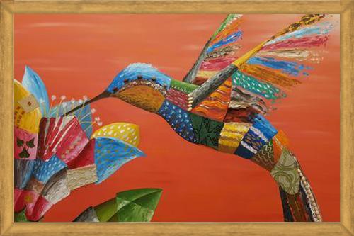 Cuadro El colibrí y la flor
