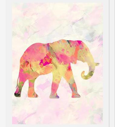 Cuadro Abstract Elephant