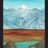 Cuadro Lines in the mountains XI
