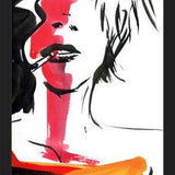 Cuadro mujer fumando