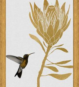 Cuadro Hummingbird and Flower I