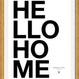 Cuadro Hello Home White