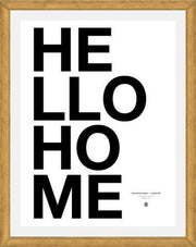 Cuadro Hello Home White