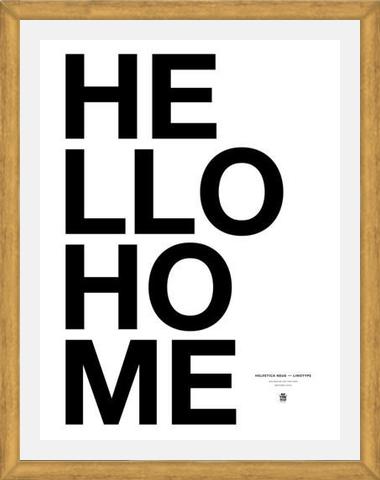 Cuadro Hello Home White
