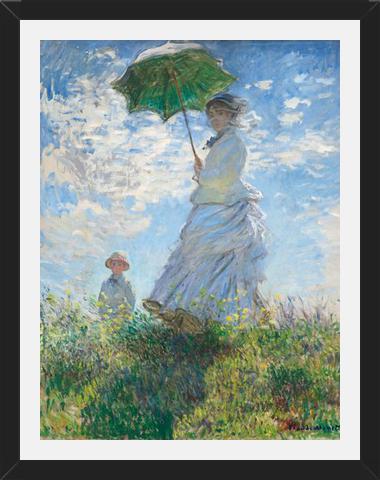 Cuadro Mujer con paraguas
