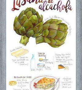 Cuadro Lasaña de Alcahofa