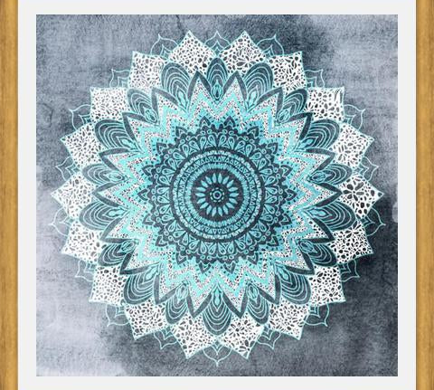 Cuadro BOHOCHIC MANDALA IN BLUE