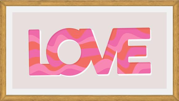 Cuadro Love Red Pink