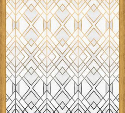 Cuadro Gold And Grey Geo