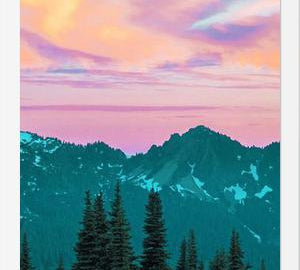 Cuadro Holographic Sky
