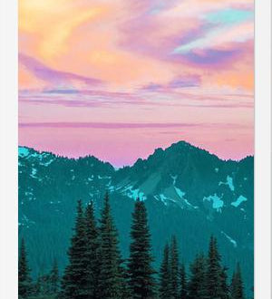 Cuadro Holographic Sky