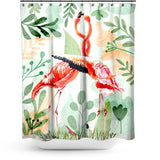 Cortina de Baño Flamingo Love