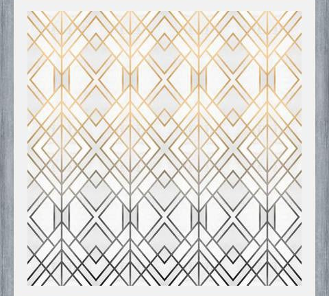 Cuadro Gold And Grey Geo