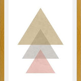Cuadro 3 triangles - pink