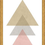 Cuadro 3 triangles - pink