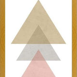Cuadro 3 triangles - pink